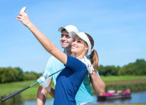 golfer couple